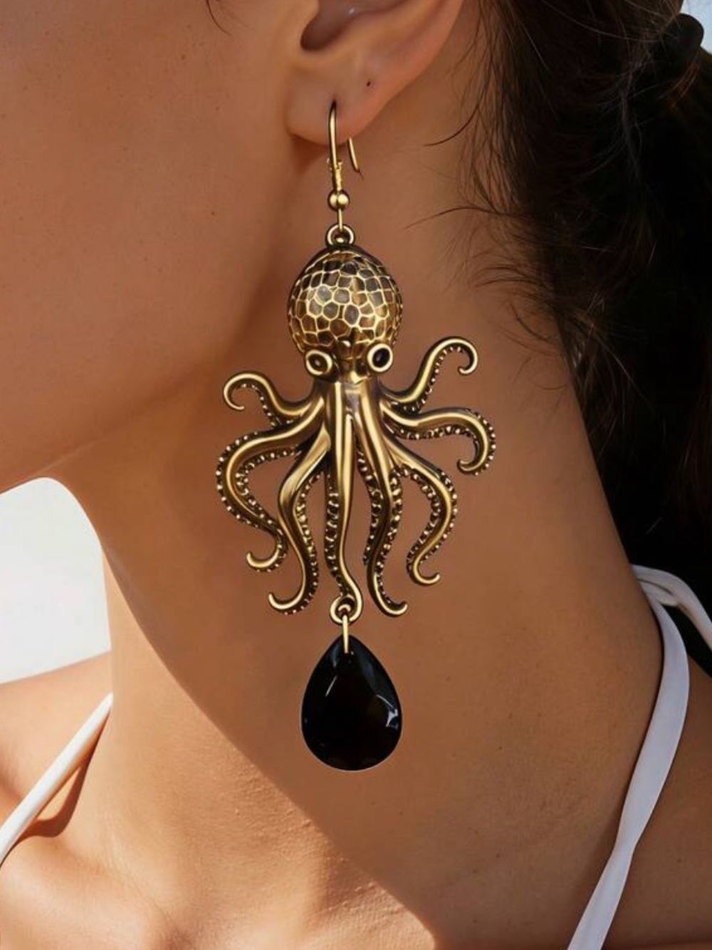 Octopus Drop Earrings #2756